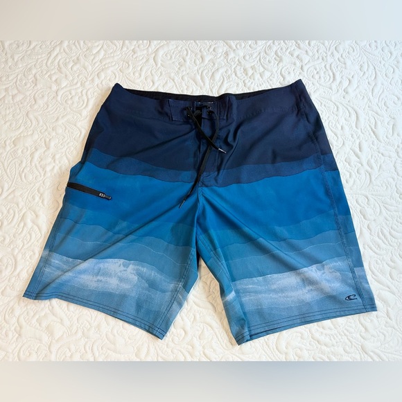 O’Neill Mens Color block Blue Size 38 Swim Board shorts - Picture 2 of 13